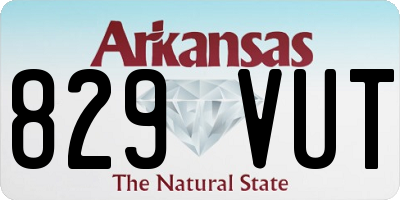 AR license plate 829VUT
