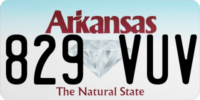 AR license plate 829VUV