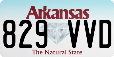 AR license plate 829VVD