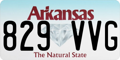 AR license plate 829VVG
