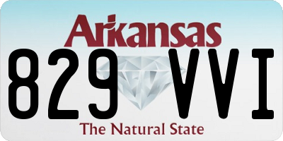 AR license plate 829VVI