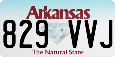 AR license plate 829VVJ