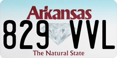 AR license plate 829VVL