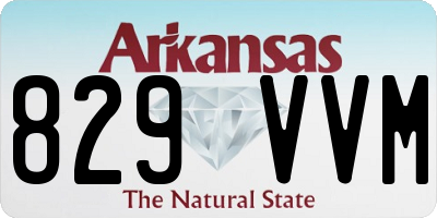 AR license plate 829VVM