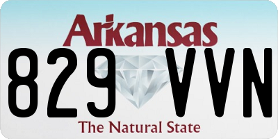 AR license plate 829VVN