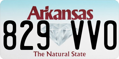 AR license plate 829VVO