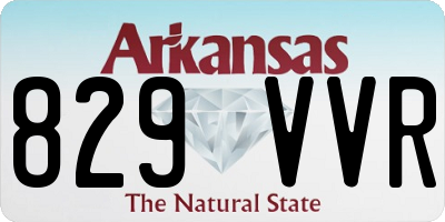 AR license plate 829VVR