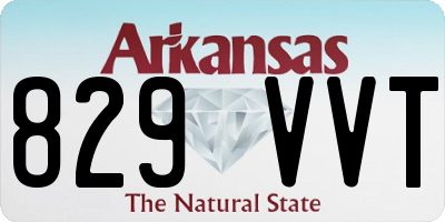 AR license plate 829VVT