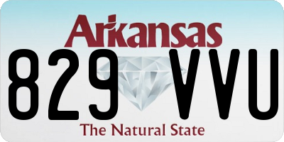 AR license plate 829VVU