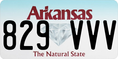 AR license plate 829VVV