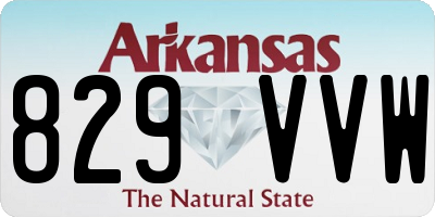 AR license plate 829VVW
