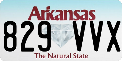 AR license plate 829VVX