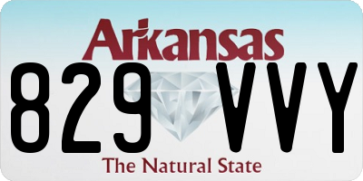 AR license plate 829VVY
