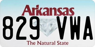 AR license plate 829VWA