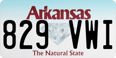 AR license plate 829VWI
