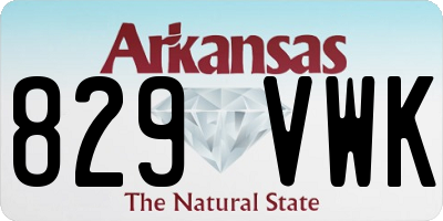 AR license plate 829VWK