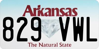 AR license plate 829VWL