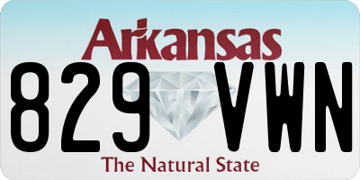 AR license plate 829VWN