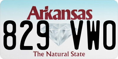 AR license plate 829VWO