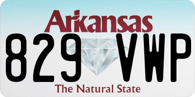 AR license plate 829VWP