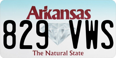 AR license plate 829VWS