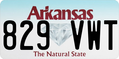AR license plate 829VWT