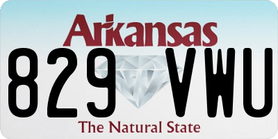 AR license plate 829VWU