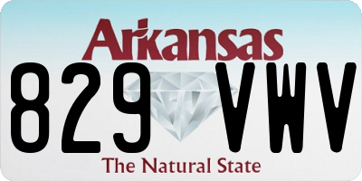 AR license plate 829VWV
