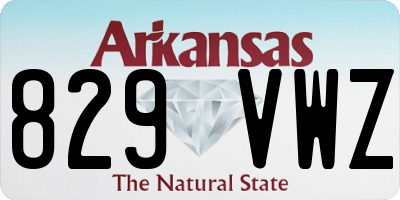 AR license plate 829VWZ