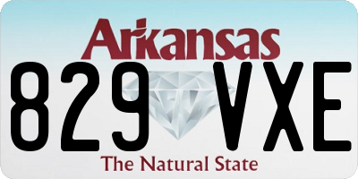 AR license plate 829VXE