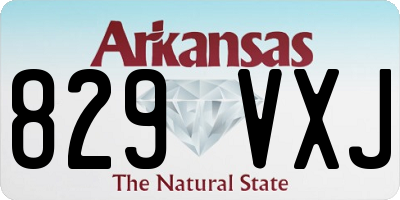 AR license plate 829VXJ