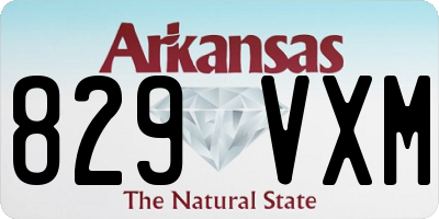AR license plate 829VXM