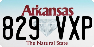 AR license plate 829VXP