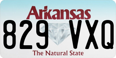 AR license plate 829VXQ