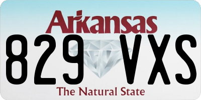 AR license plate 829VXS