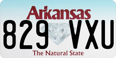 AR license plate 829VXU