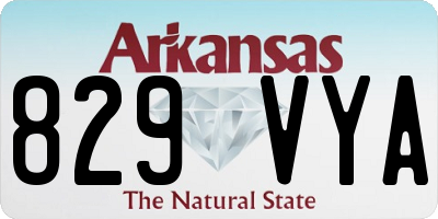 AR license plate 829VYA