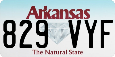 AR license plate 829VYF