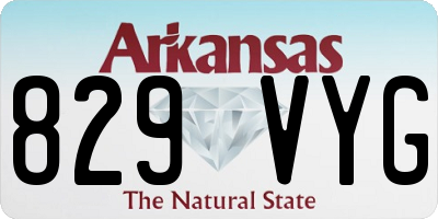 AR license plate 829VYG