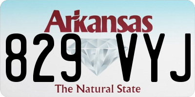 AR license plate 829VYJ