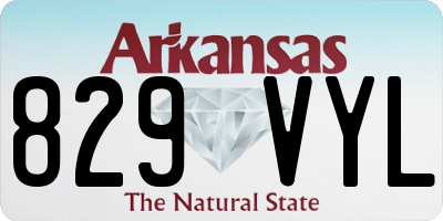 AR license plate 829VYL