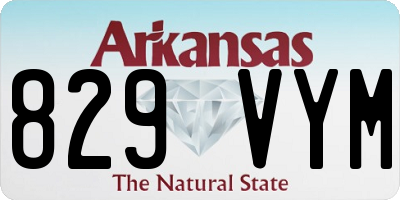 AR license plate 829VYM