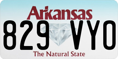 AR license plate 829VYO