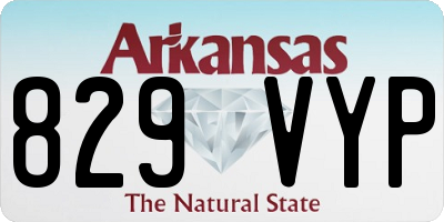 AR license plate 829VYP