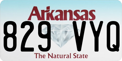 AR license plate 829VYQ