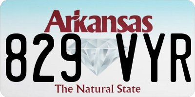AR license plate 829VYR