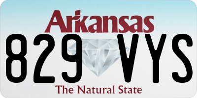 AR license plate 829VYS