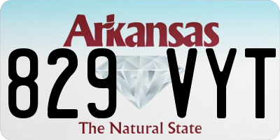AR license plate 829VYT