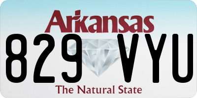 AR license plate 829VYU