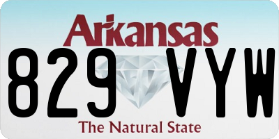 AR license plate 829VYW